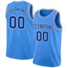 Custom Powder Blue Royal-White Authentic Basketball Jersey