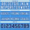 PowderBlue0346-3 Custom Powder Blue Navy-White Authentic Football Jersey