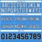 PowderBlue0351-3 Custom Powder Blue Black-White Authentic Football Jersey