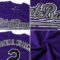 Custom Purple Light Blue-Pink Authentic Baseball Jersey