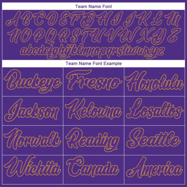 Custom Purple Purple-Old Gold Authentic Baseball Jersey