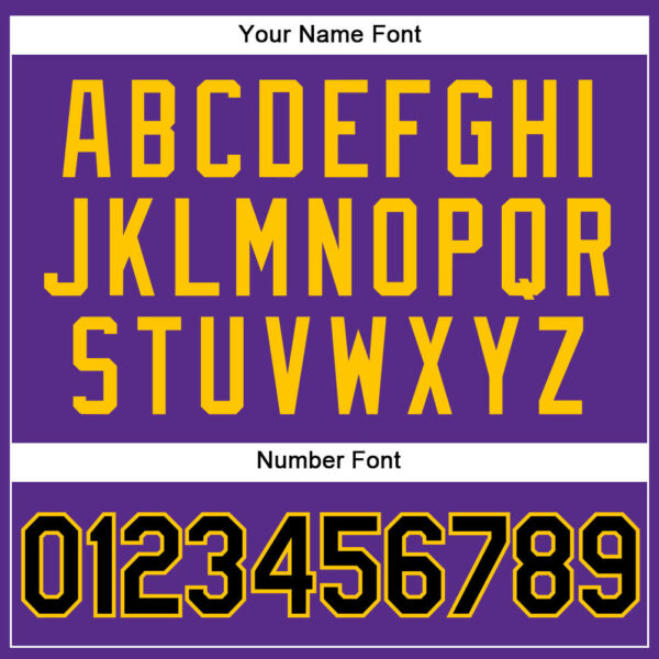 Custom Purple Black Pinstripe Black-Gold Authentic Baseball Jersey