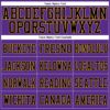 Custom Purple Black-Gold Mesh Authentic Football Jersey