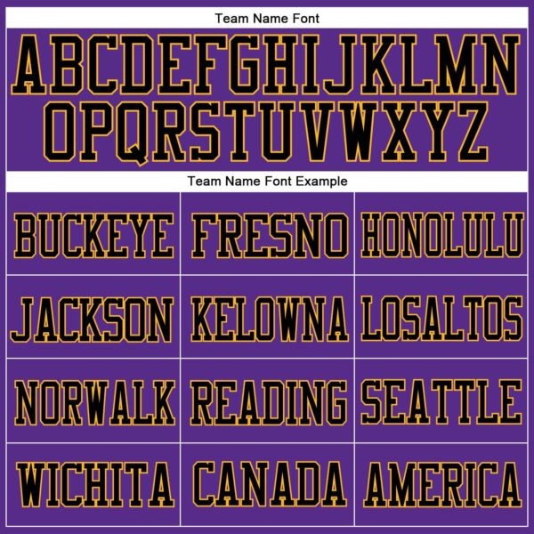 Custom Purple Black-Gold Mesh Authentic Football Jersey