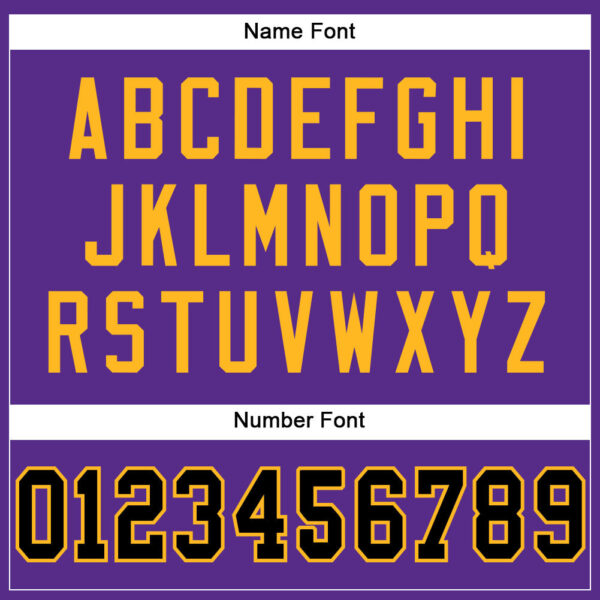 Custom Purple Black-Gold Mesh Authentic Football Jersey