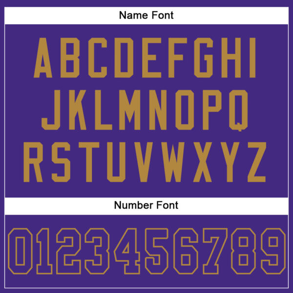 Custom Purple Purple-Old Gold Mesh Authentic Football Jersey