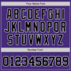 Custom Purple Black-White Authentic Baseball Jersey