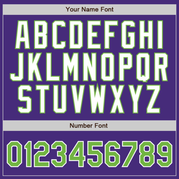 Custom Purple White Pinstripe Neon Green-White Authentic Baseball Jersey