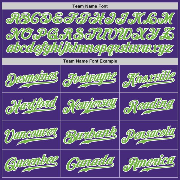 Custom Purple White Pinstripe Neon Green-White Authentic Baseball Jersey