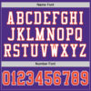 Custom Purple Orange-White Mesh Authentic Throwback Football Jersey