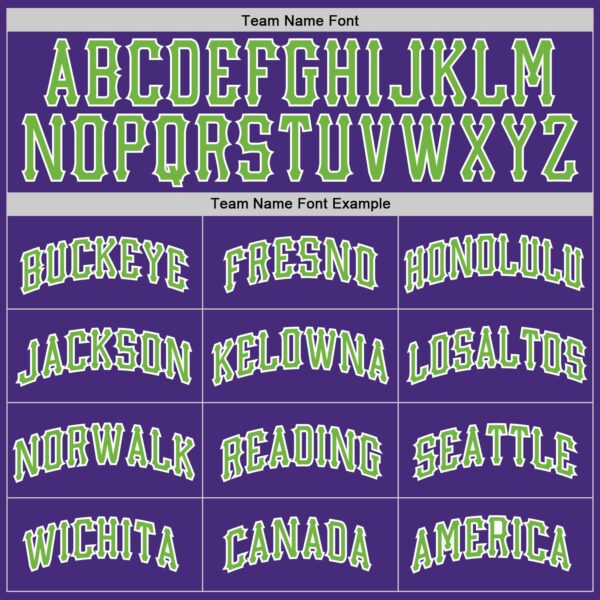 Custom Purple Neon Green-White Authentic Baseball Jersey