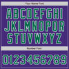 Custom Purple Kelly Green-White Authentic Baseball Jersey