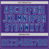 Custom Purple Royal-White Authentic Baseball Jersey