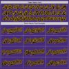 Custom Purple Black-Gold Authentic Baseball Jersey