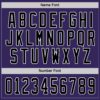Custom Purple Black-White Hockey Jersey