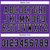 Custom Purple Black-White Mesh Authentic Football Jersey