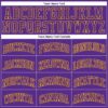 Custom Purple Purple-Gold Authentic Throwback Basketball Jersey