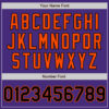 Custom Purple Black-Orange Authentic Baseball Jersey