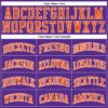 Custom Purple Orange-White Authentic Throwback Basketball Jersey