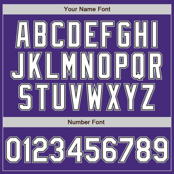 Custom Purple Black Pinstripe White-Gray Authentic Baseball Jersey