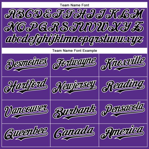 Custom Purple Black-Gold Authentic Baseball Jersey