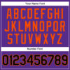 Custom Purple Black Pinstripe Orange Authentic Baseball Jersey