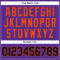 Custom Purple Black Pinstripe Orange Authentic Baseball Jersey