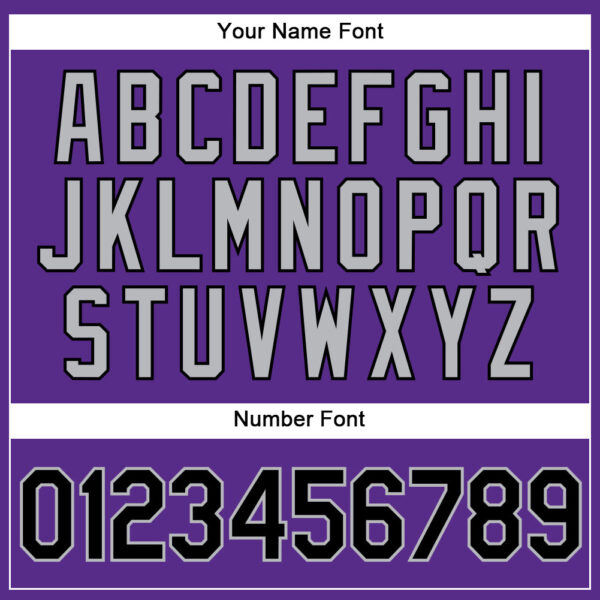 Custom Purple Black Pinstripe Gray Authentic Baseball Jersey