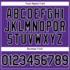 Custom Purple Black-White Performance T-Shirt