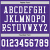 Custom Purple White Mesh Authentic Football Jersey