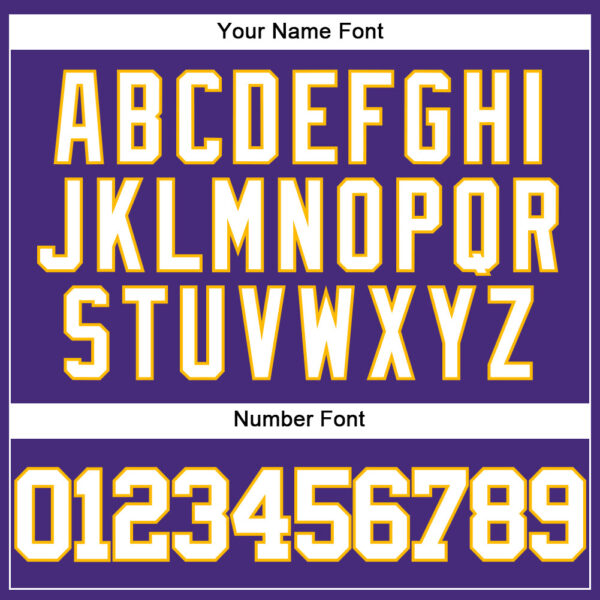 Custom Purple White-Gold Authentic Baseball Jersey