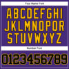 Custom Purple Black-Gold Authentic Baseball Jersey