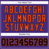 Custom Purple Black-Orange Authentic Baseball Jersey