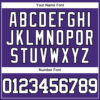 Custom Purple White-Black Authentic Baseball Jersey