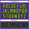 Custom Purple Black-Neon Green Authentic Baseball Jersey