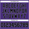 Custom Purple Black-Gray Authentic Baseball Jersey