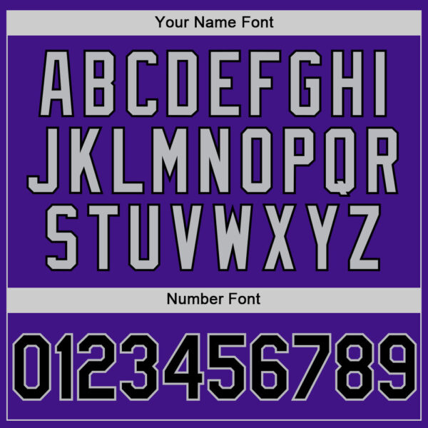 Custom Purple Black-Gray Authentic Throwback Baseball Jersey