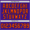 Custom Purple Orange-Black Authentic Throwback Baseball Jersey