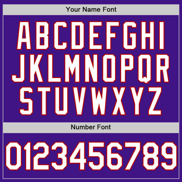 Custom Purple White-Red Authentic Throwback Baseball Jersey