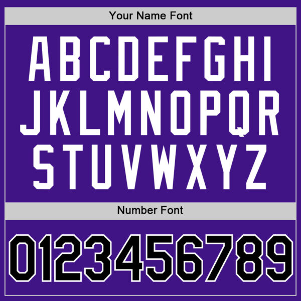 Custom Purple Black-White Authentic Throwback Baseball Jersey