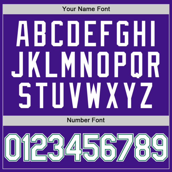 Custom Purple White-Kelly Green Authentic Throwback Baseball Jersey