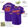 Custom Purple Red-Cream Authentic Throwback Baseball Jersey