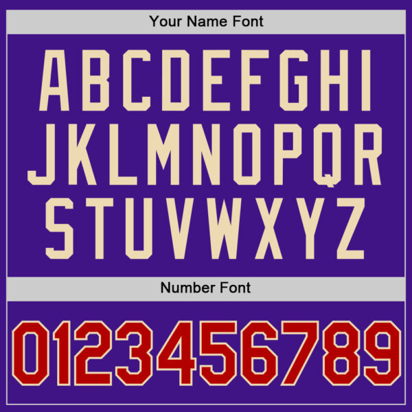 Custom Purple Red-Cream Authentic Throwback Baseball Jersey