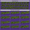 Custom Purple Black-Neon Green Authentic Baseball Jersey