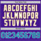 Custom Purple Teal-Yellow Mesh Authentic Throwback Baseball Jersey