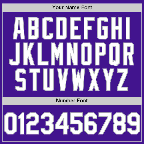 Custom Purple White-Gray Mesh Authentic Throwback Baseball Jersey