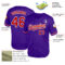Custom Purple Red-White Mesh Authentic Throwback Baseball Jersey