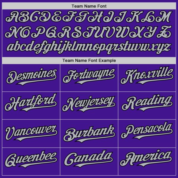 Custom Purple Gray-Black Mesh Authentic Throwback Baseball Jersey