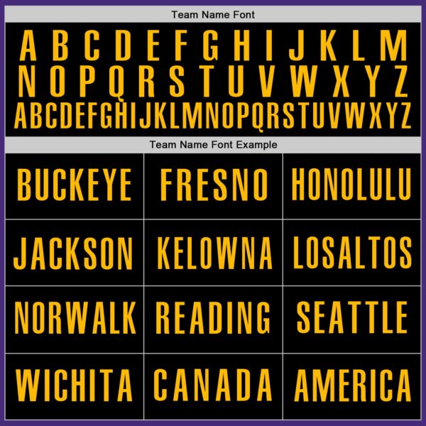 Custom Purple Black-Gold Authentic Baseball Jersey