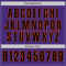 Custom Purple Black-Orange Authentic Baseball Jersey